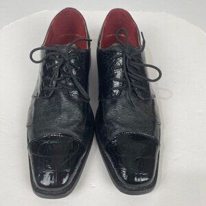Hugo Vitelli Men's Dress Shoes Size 9 Black M621BLK Lace Up
